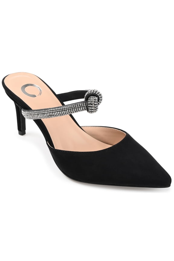 Womens Lunna Mules Mid Stiletto Pointed Toe Evening Pumps, Widths Available