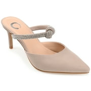 Journee Womens Lunna Mules Mid Stiletto Pointed Toe Evening Pumps, Widths Available