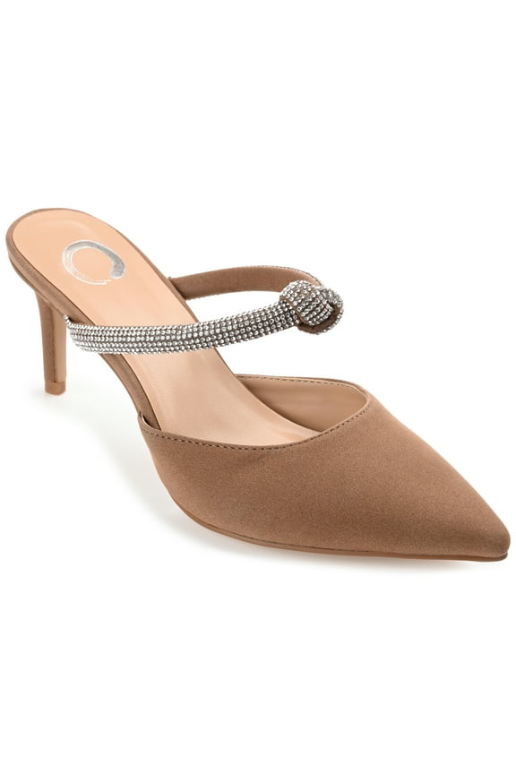 Womens Lunna Mules Mid Stiletto Pointed Toe Evening Pumps, Widths Available