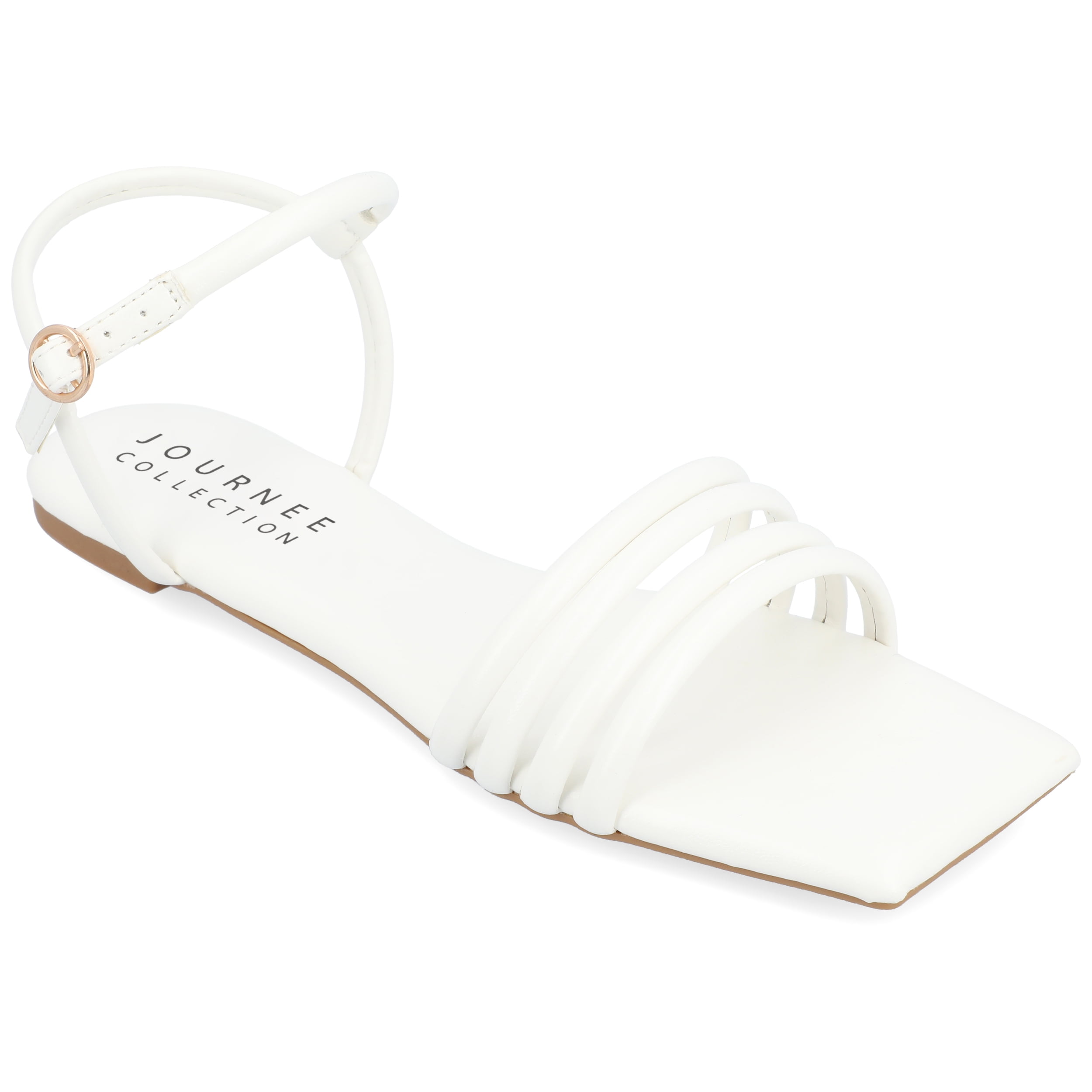 Journee Collection Womens Lyddea Tru Comfort Foam Buckle Multi Strap Sandal