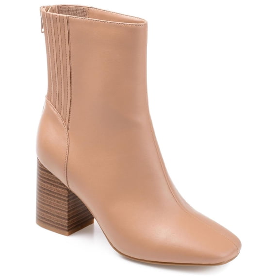 Journee Collection Womens Maize Faux Leather High Heel Booties
