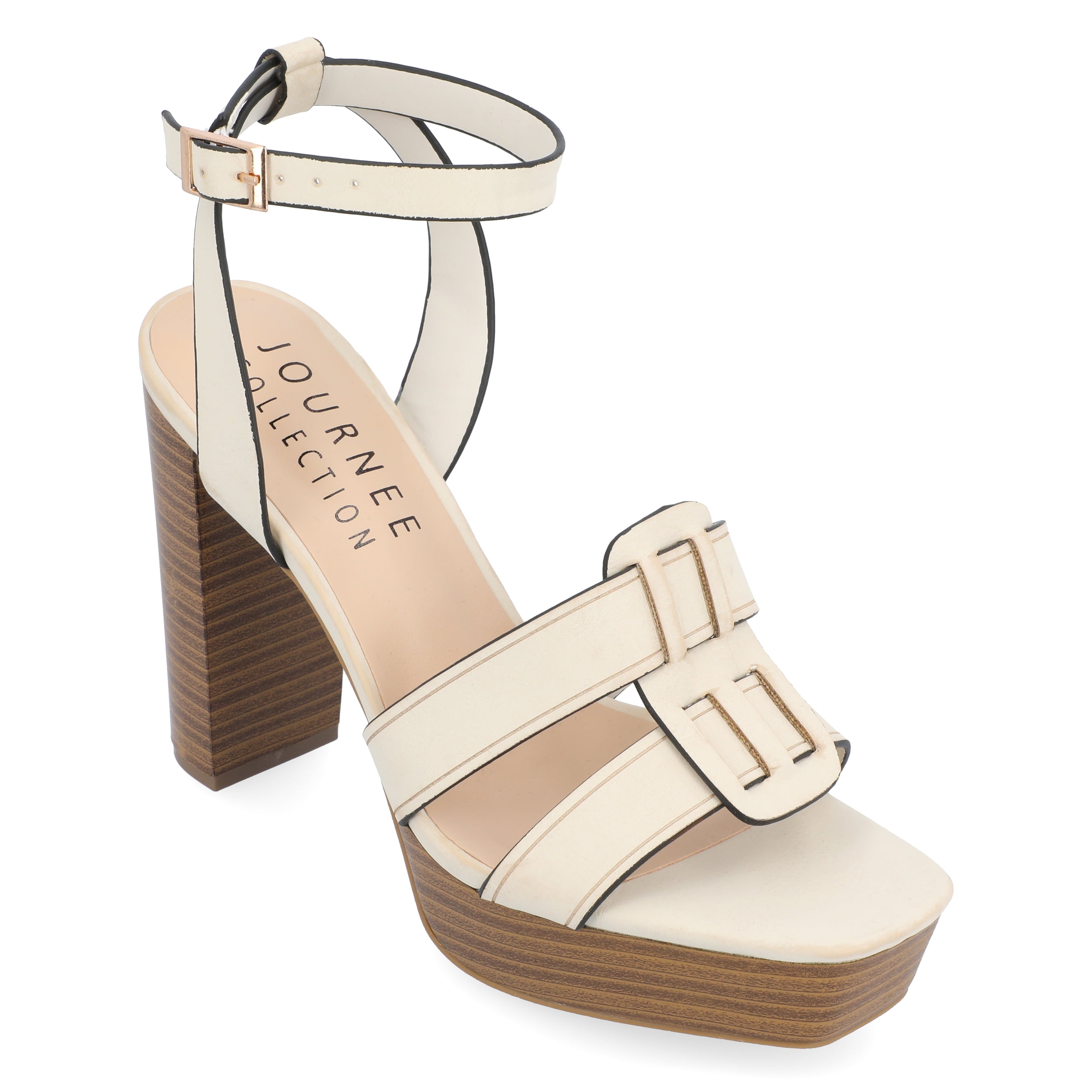 Journee Collection Womens Mandilyn Tru Comfort Foam High Heel Platform Sandals