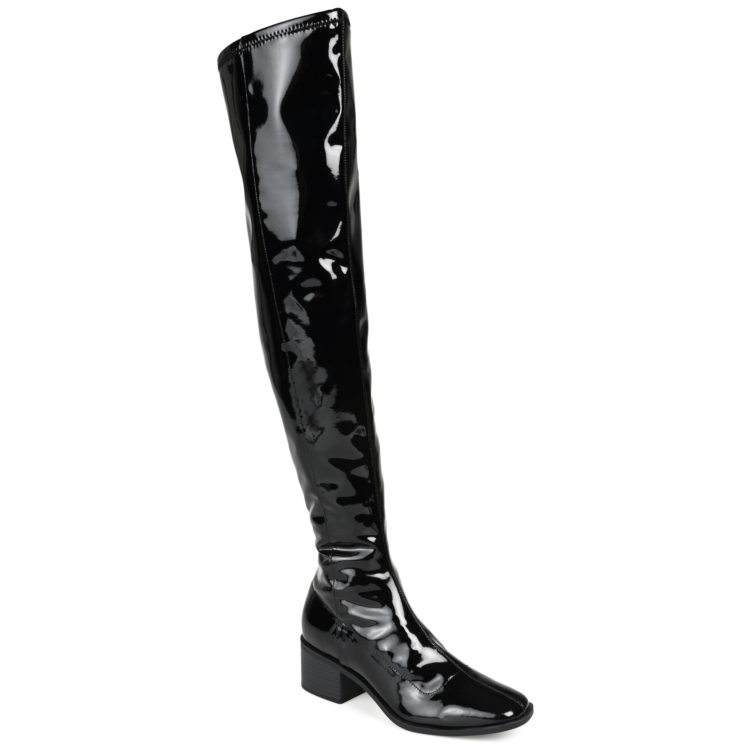 Journee Collection Womens Mariana Tru Comfort Foam Wide Calf Block Heel Over The Knee Boots