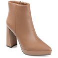 thumbnail image 1 of Journee Collection Womens Marnnie Pointed Toe Platform Ankle Booties, 1 of 6