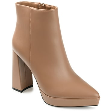 Journee Collection Womens Marnnie Pointed Toe Platform Ankle Booties
