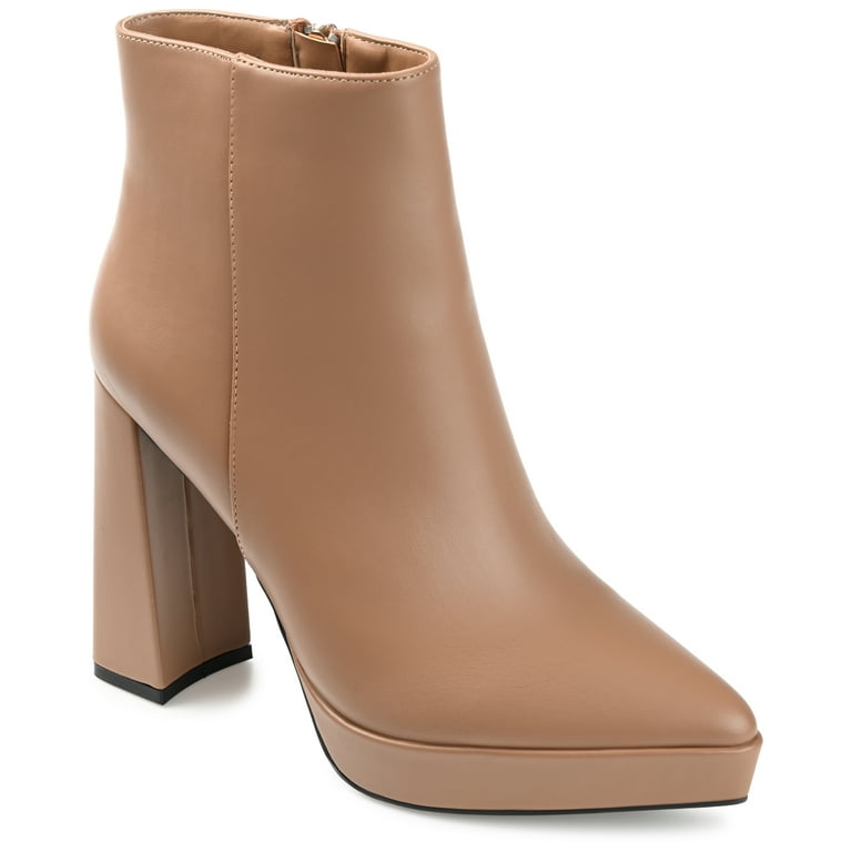 Platform heel clearance bootie