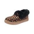 thumbnail image 1 of Journee Collection Womens Midnight Faux Fur Lined Leopard Print Moccasins, 1 of 6