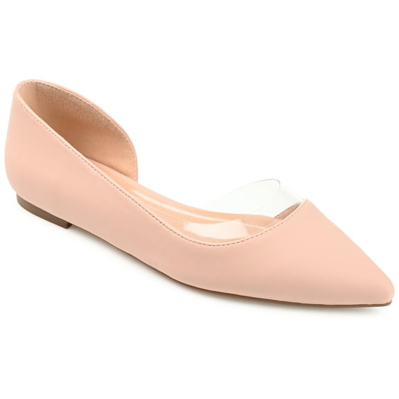 Journee Womens Mikki Ballet Pointed Toe Slip On Flats