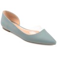 thumbnail image 1 of Journee Womens Mikki Ballet Pointed Toe Slip On Flats, 1 of 8