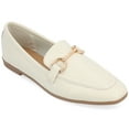 thumbnail image 1 of Journee Womens Mizza Loafer Slip On Square Toe Dress Flats, Widths Available, 1 of 9