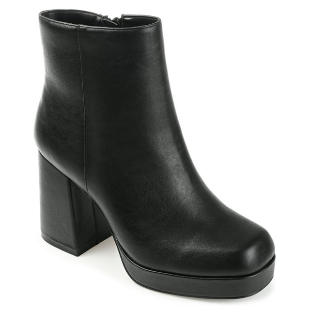 Journee Collection Womens Mollie Square Toe Platform Ankle Booties