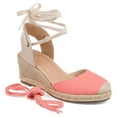 thumbnail image 1 of Journee Womens Monte Wedge Heel Espadrille Sandals, Widths Available, 1 of 10