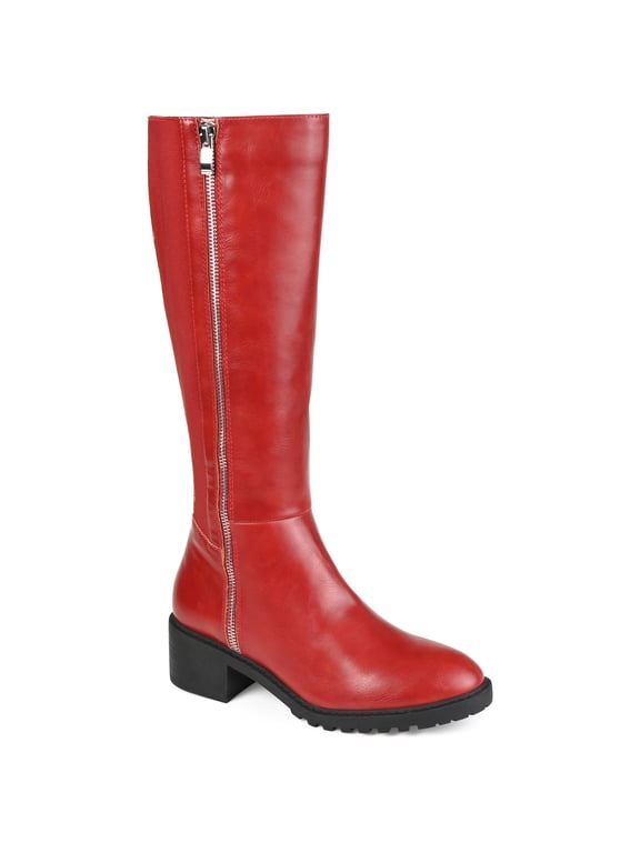 Collection Womens Morgaan Tru Comfort Foam Extra Wide Calf Stacked Heel Knee High Boots