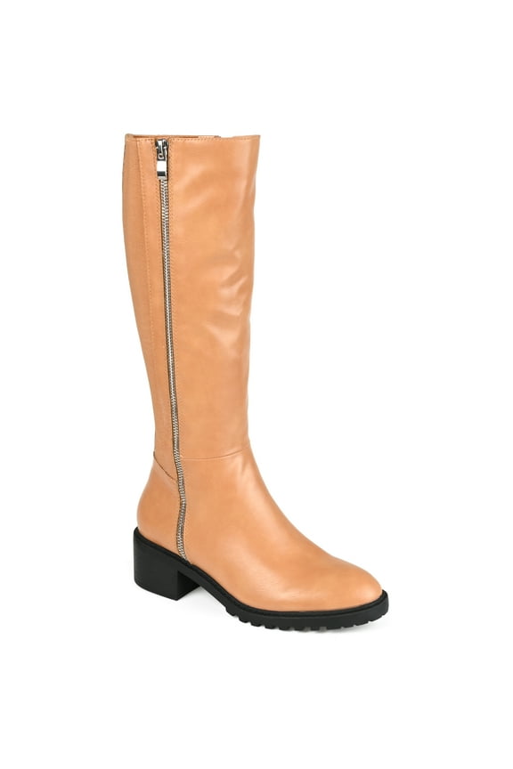 Womens Morgaan Stacked Heel Knee High Boots