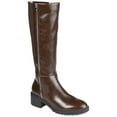 thumbnail image 1 of Journee Collection Womens Morgaan Tru Comfort Foam Wide Calf Stacked Heel Knee High Boots, 1 of 7