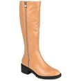 thumbnail image 1 of Journee Collection Womens Morgaan Tru Comfort Foam Wide Calf Stacked Heel Knee High Boots, 1 of 7