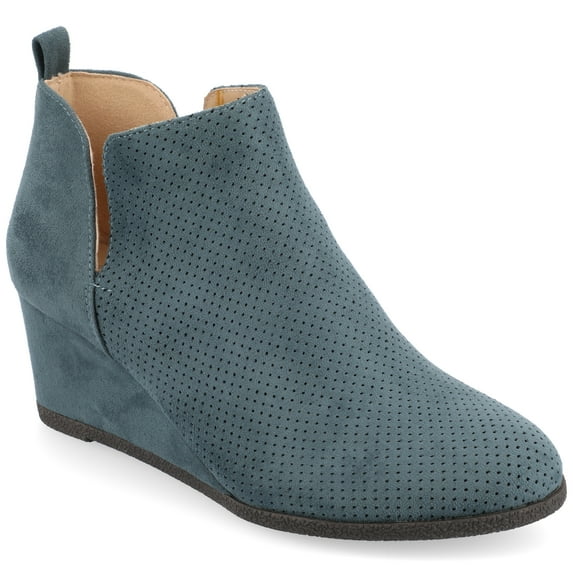 Journee Womens Mylee Pull On Wedge Booties, Widths Available