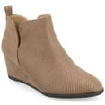 thumbnail image 1 of Journee Womens Mylee Pull On Wedge Booties, Widths Available, 1 of 10