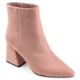 thumbnail image 1 of Journee Collection Womens Mylow Pointed Toe Block Heel Ankle Booties, 1 of 6