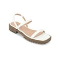 thumbnail image 1 of Journee Collection Womens NYLAH Faux Leather Square Toe Platform Sandals, 1 of 3