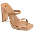 thumbnail image 1 of Journee Collection Womens Naivee Tru Comfort Foam Open Square Toe Platform Heel Sandals, 1 of 6