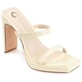 thumbnail image 1 of Journee Collection Womens Naivee Tru Comfort Foam Open Square Toe Platform Heel Sandals, 1 of 6