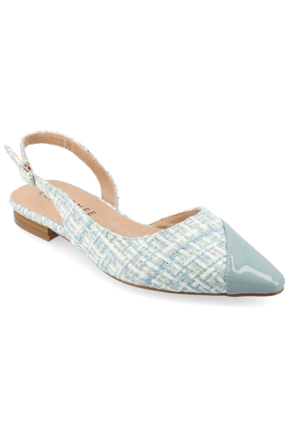 Collection Womens Need BLUE Tru Comfort Foam Sling Back Pointed Toe Flats