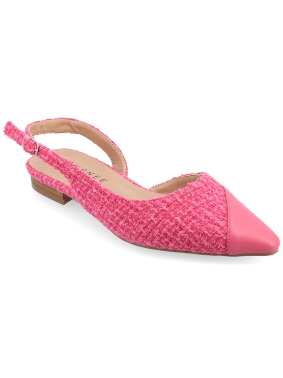 Womens Daphnne Sling Back Pointed Toe Flats