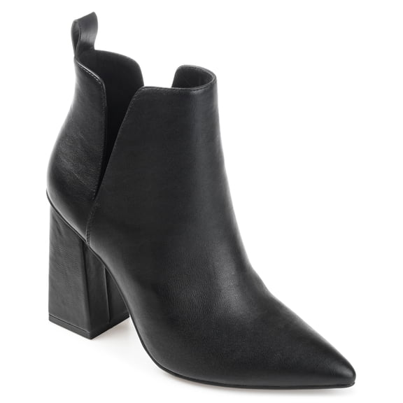 Journee Womens Neima Pointed Toe Block Heel Ankle Booties