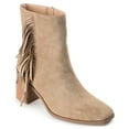 thumbnail image 1 of Journee Collection Womens Noriah Tru Comfort Foam Inside Zip Stacked Heel Booties, 1 of 6