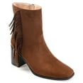 thumbnail image 1 of Journee Collection Womens Noriah Tru Comfort Foam Inside Zip Stacked Heel Booties, 1 of 6