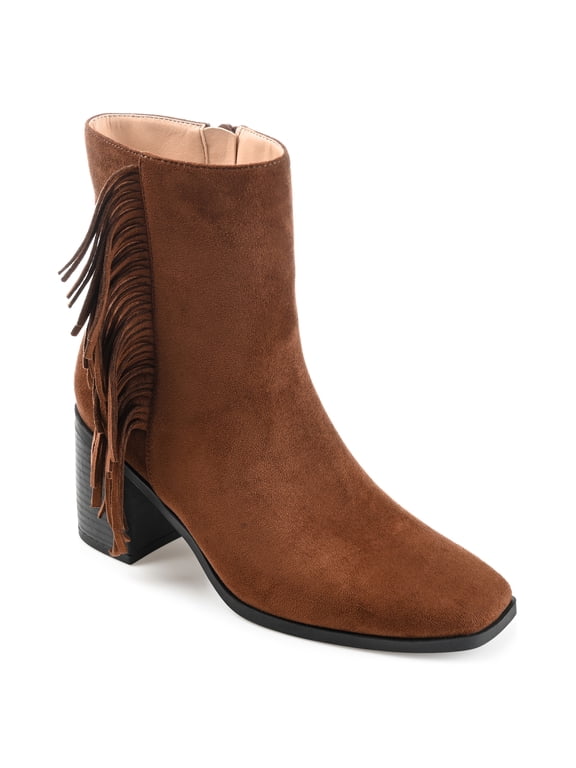 Collection Womens Noriah Tru Comfort Foam Inside Zip Stacked Heel Booties