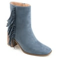 thumbnail image 1 of Journee Collection Womens Noriah Tru Comfort Foam Inside Zip Stacked Heel Booties, 1 of 6