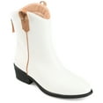 thumbnail image 1 of Journee Collection Womens Novva Tru Comfort Foam Back Heel Zip Stacked Heel Booties, 1 of 6
