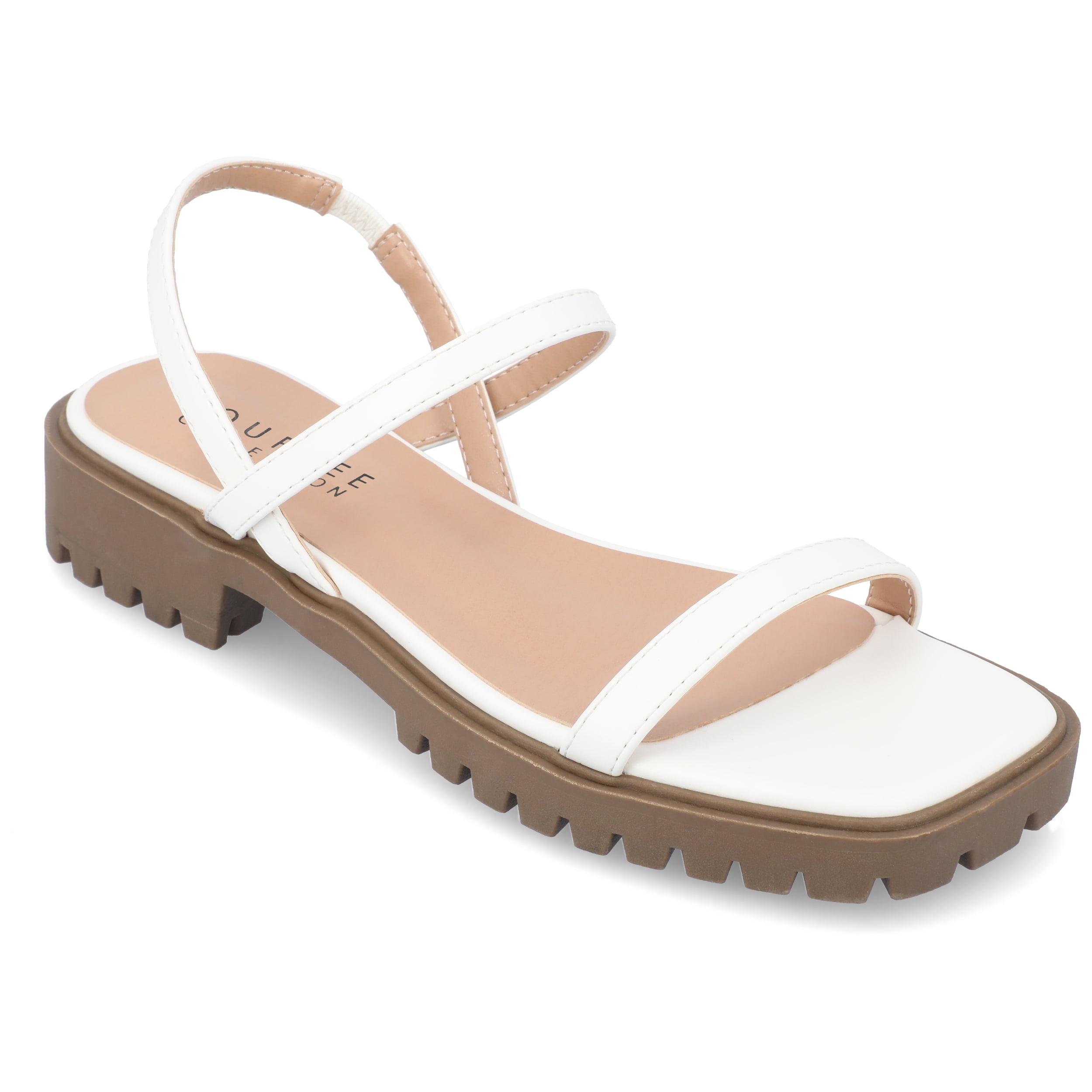 Journee Collection Womens Nylah Slim Platform Sling Back Sandals
