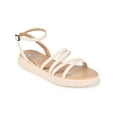 thumbnail image 1 of Journee Collection Womens Palomma Faux Leather Cushioned Strappy Sandals, 1 of 4
