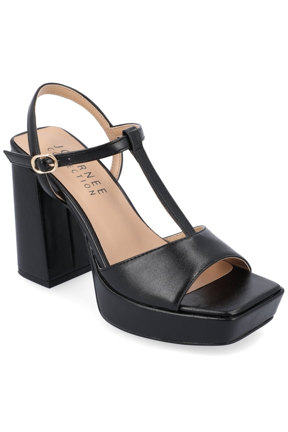 Womens Parson Metallic Vegan Leather Platform Sandals