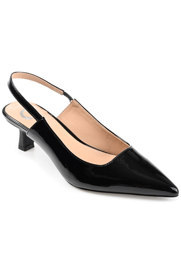 Womens Paulina Kitten Heel Sling Back Pointed Toe Pumps, Widths Available