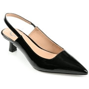 Journee Womens Paulina Kitten Heel Sling Back Pointed Toe Pumps, Widths Available