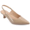 thumbnail image 1 of Journee Womens Paulina Kitten Heel Sling Back Pointed Toe Pumps, Widths Available, 1 of 10