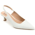 thumbnail image 1 of Journee Womens Paulina Kitten Heel Sling Back Pointed Toe Pumps, Widths Available, 1 of 10