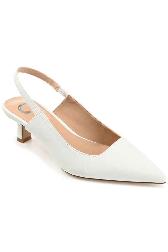 Womens Paulina Kitten Heel Sling Back Pointed Toe Pumps, Widths Available