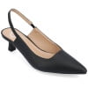Journee Womens Paulina Kitten Heel Sling Back Pointed Toe Pumps, Widths Available