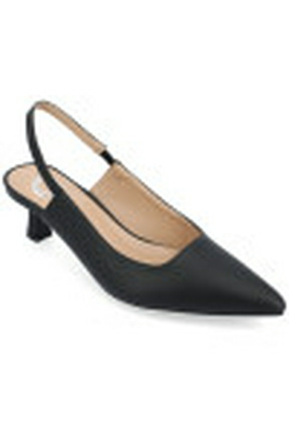 Womens Paulina Kitten Heel Sling Back Pointed Toe Pumps, Widths Available