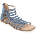 thumbnail image 1 of Journee Collection Womens Petrra Tru Comfort Foam Gladiator Back Zip Sandals, 1 of 6