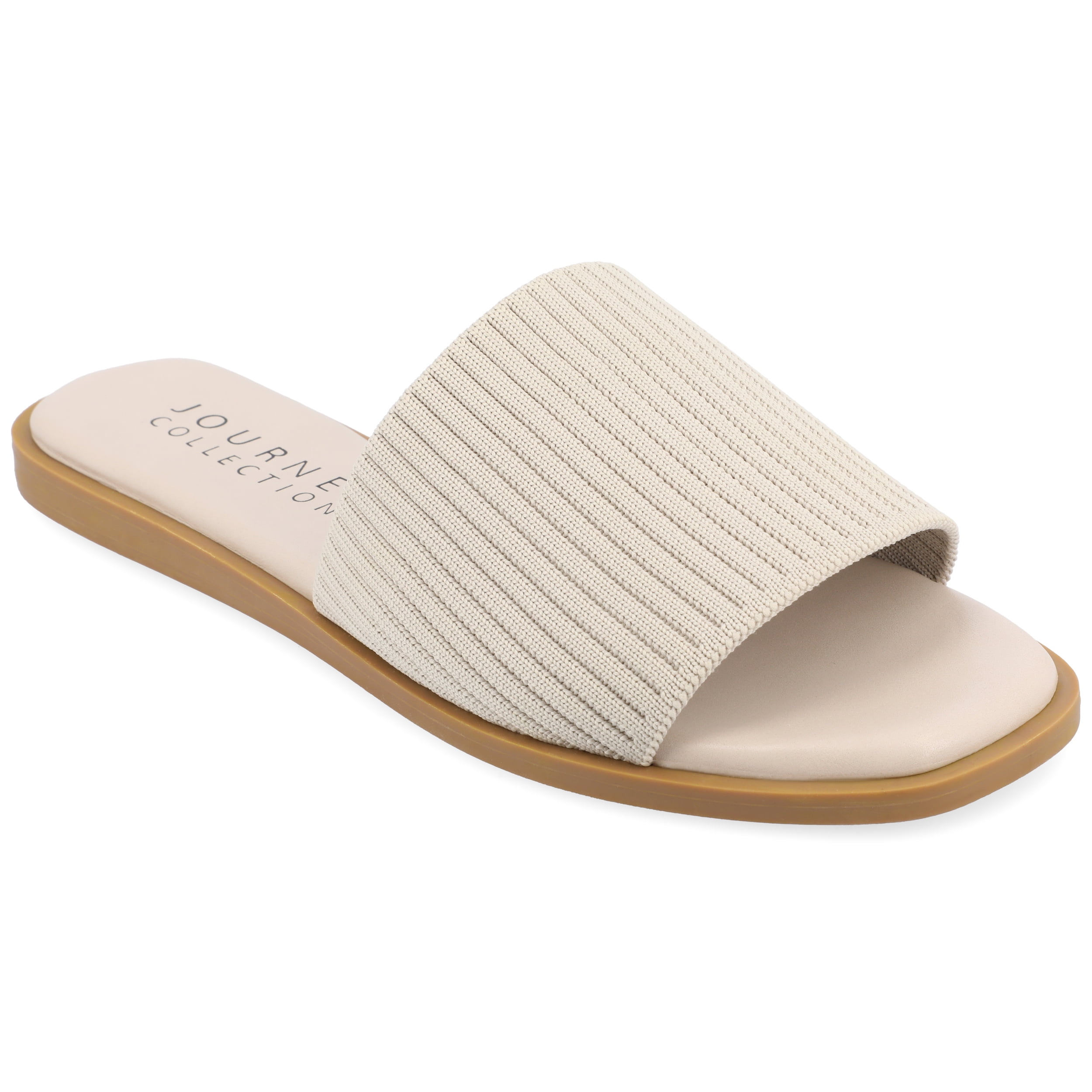 Collection Womens Prisilla Tru Comfort Foam Linen Slip On Slide Sandals