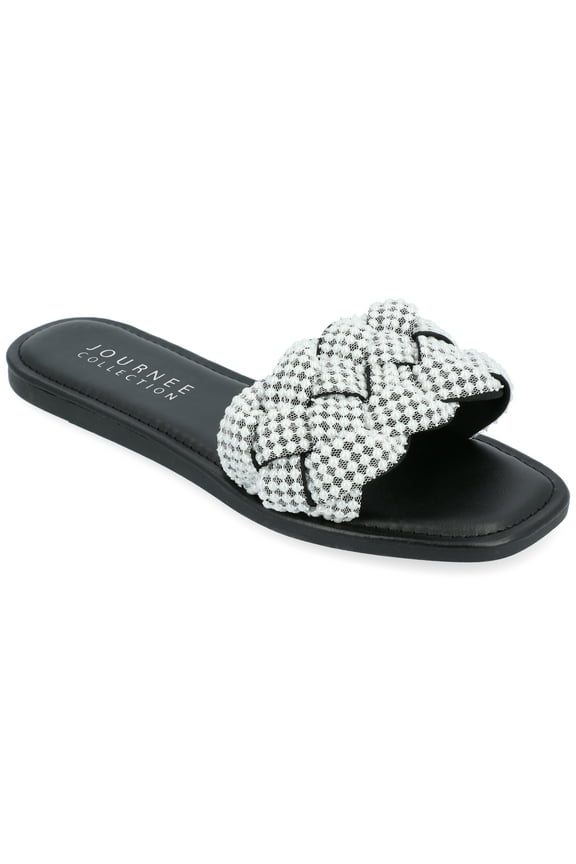 Collection Womens Railley Tru Comfort Foam Slip On Slide Flat Sandals