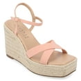 thumbnail image 1 of Journee Collection Womens Raniya Tru Comfort Foam Espadrille Platform Wedge Sandals, 1 of 6