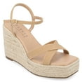 thumbnail image 1 of Journee Collection Womens Raniya Tru Comfort Foam Espadrille Platform Wedge Sandals, 1 of 6