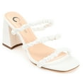 thumbnail image 1 of Journee Collection Womens Reagaan Tru Comfort Foam Open Square Toe Block Heel Sandals, 1 of 6